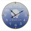 Youngs Wood Coastal Ombre Wall Clock 62335
